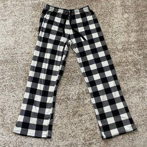 Stars Above Black & White Plaid Pajama Bottoms Size Small